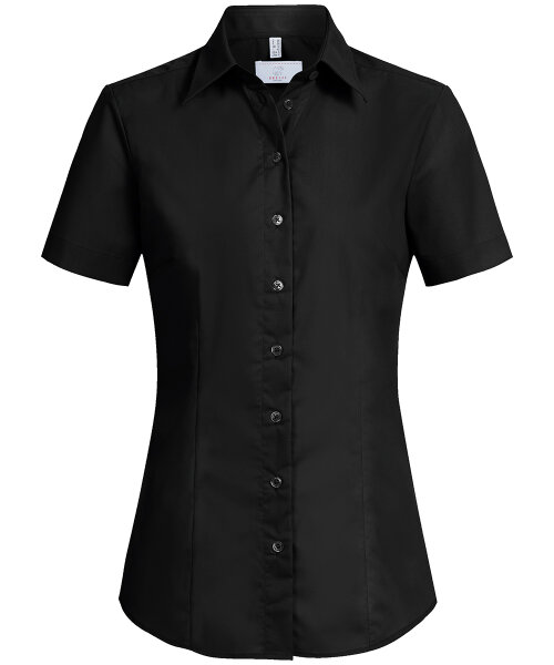 Greiff Damen-Bluse BASIC, Regular Fit, Stretch, easy-care, 6516, schwarz, Größe 36