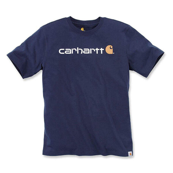 Carhartt 103361 Core Logo Herren-T-Shirt Marineblau L
