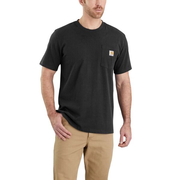 Carhartt 103296 Herren T-Shirt Work Pocket Schwarz L