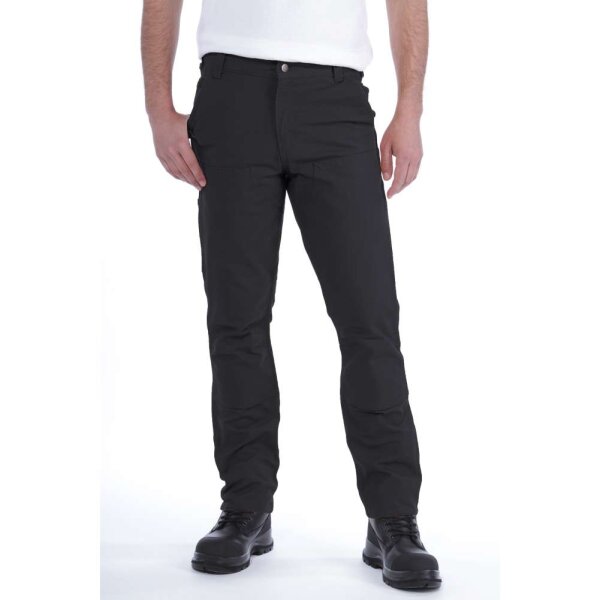 Carhartt Herren Rugged Flex Straight Fit Duck Double-Front Tapered Utility Work Pant Black W32/L34