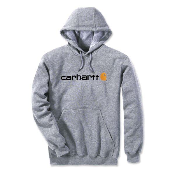 Carhartt 100074 Sweatshirt mit Signature Logo - Heather Grey - L