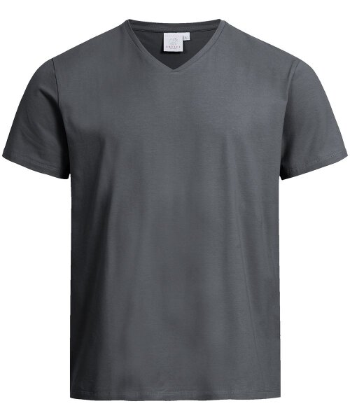 Greiff Herren-Shirt V-Neck 1/2 CORPORATE WEAR 6824 SHIRTS Regular Fit - Anthrazit - Gr. XL