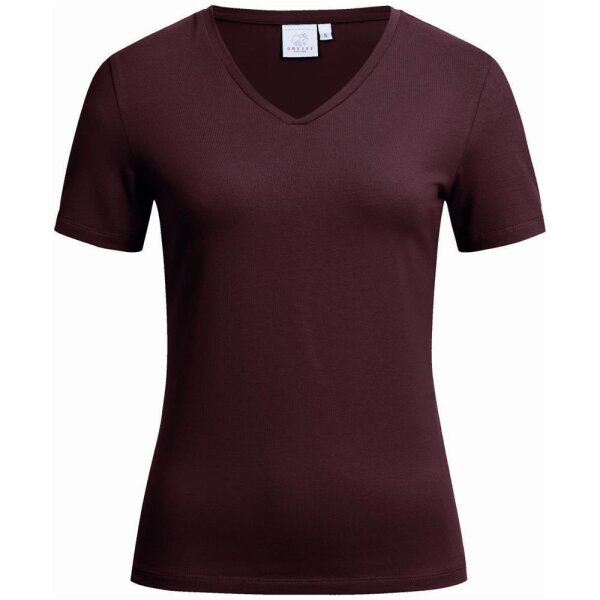 Greiff Damen-Shirt V-Neck CORPORATE WEAR 6864 SHIRTS Regular Fit - Burgund - Gr. XXL