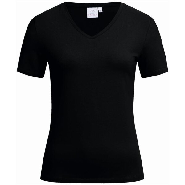 Greiff Damen-Shirt V-Neck CORPORATE WEAR 6864 SHIRTS Regular Fit - Schwarz - Gr. L