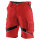KÜBLER ACTIVIQ Shorts, Farbe: Mittelrot/Schwarz, Größe: 54