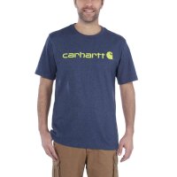 Carhartt 103361 Core Logo Herren-T-Shirt Dark Cobalt Blue Heather L