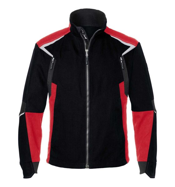 Kübler Bodyforce Jacke, Farbe: schwarz/mittelrot, Größe: 3XL