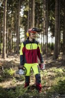 Watex Stretch-Jacke Forest Jack Red - Robuste Arbeitsjacke mit vielen Taschen - Optimal für Forstarbeiten