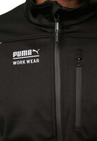 PUMA WORKWEAR Premium Arbeitsjacke - Softshelljacke aus robustem Gewebe und Reflektoren - Schwarz - Gr. S