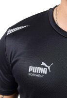 PUMA WORKWEAR Premium Arbeitsshirt aus robustem Gewebe und Reflektoren - Schwarz - Gr. M