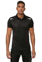 PUMA WORKWEAR Premium Arbeitshemd - Poloshirt aus robustem Gewebe und Reflektoren - Schwarz - Gr. L