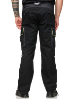 PUMA WORKWEAR Premium Arbeitshose mit vielen Taschen und extra verstärktem Nylon Gewebe - Schwarz-Neon - Gr. 64