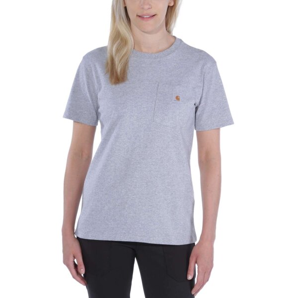 Carhartt 103067 Workwear Pocket S/S T-Shirt Heather Grey S