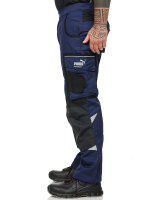 PUMA WORKWEAR Premium Arbeitshose mit vielen Taschen und extra verstärktem Nylon Gewebe - Marineblau - Gr. 44