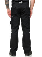 PUMA WORKWEAR Premium Arbeitshose mit vielen Taschen und extra verstärktem Nylon Gewebe - Schwarz/Schwarz - Gr. 46