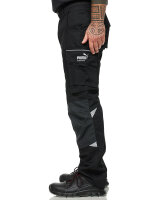 PUMA WORKWEAR Premium Arbeitshose mit vielen Taschen und extra verstärktem Nylon Gewebe - Schwarz/Schwarz - Gr. 64