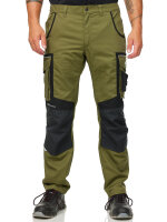 PUMA WORKWEAR Premium Arbeitshose mit vielen Taschen und extra verstärktem Nylon Gewebe - Grün/Schwarz - Gr. 54