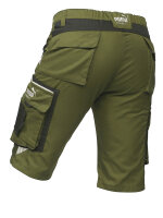 PUMA WORKWEAR Premium Arbeitsshorts mit vielen Taschen und verstärktem Material - Grün/Schwarz - Gr. 44