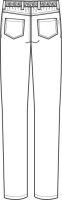 Greiff Damen Hose RF Regular Fit - 5 Pocket - Schnitt - Gummibund hinten, Weiß, Größe 36