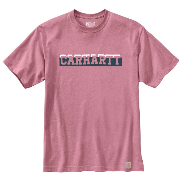 Carhartt 105909 Relaxed S/S Logo Graphic T-Shirt Foxglove Heather M