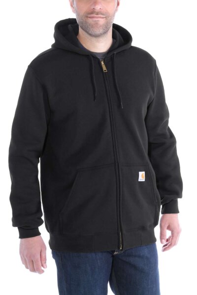 Carhartt  Herren Sweatshirt - Midweight Hooded Zip Front Sweatshirt -  Black - S