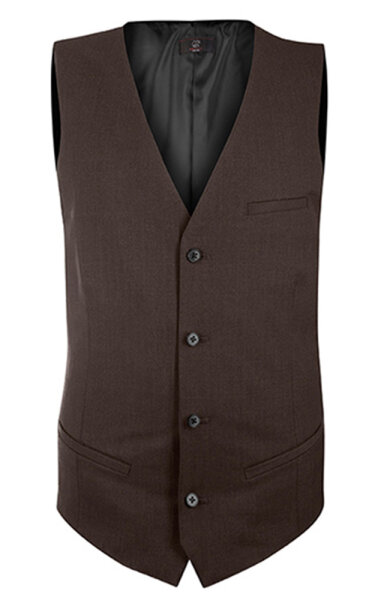 GREIFF Herren-Weste Anzug-Weste PREMIUM regular fit, Farbe: Braun, Größe-110
