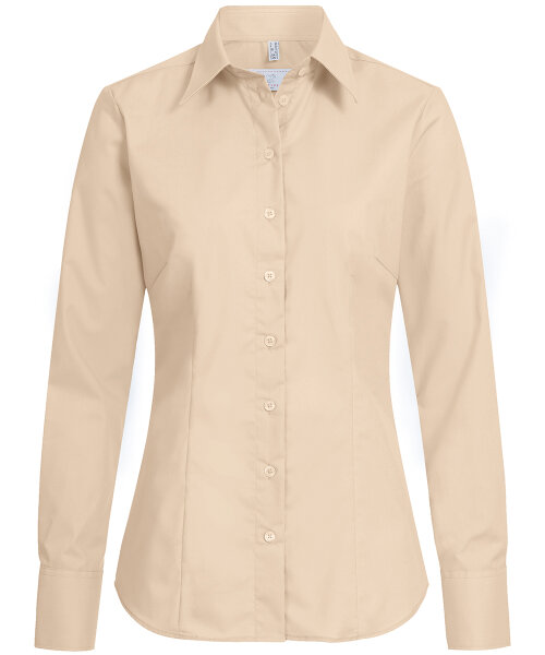 Greiff Damen-Bluse BASIC, Regular Fit, Stretch, easy-care, 6515, Farbe: Beige, Größe: 34