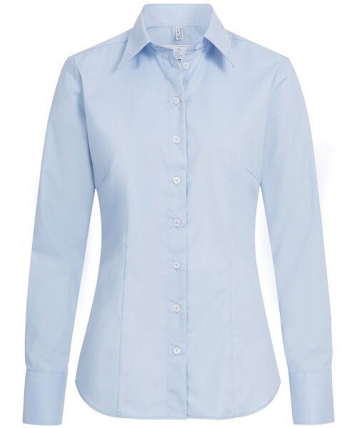 Greiff Damen-Bluse BASIC, Regular Fit, Stretch, easy-care, 6515, Farbe: Bleu, Größe: 34