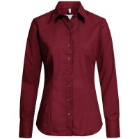 Greiff Damen-Bluse BASIC, Regular Fit, Stretch, easy-care, 6515, Farbe: Bordeaux, Größe: 36