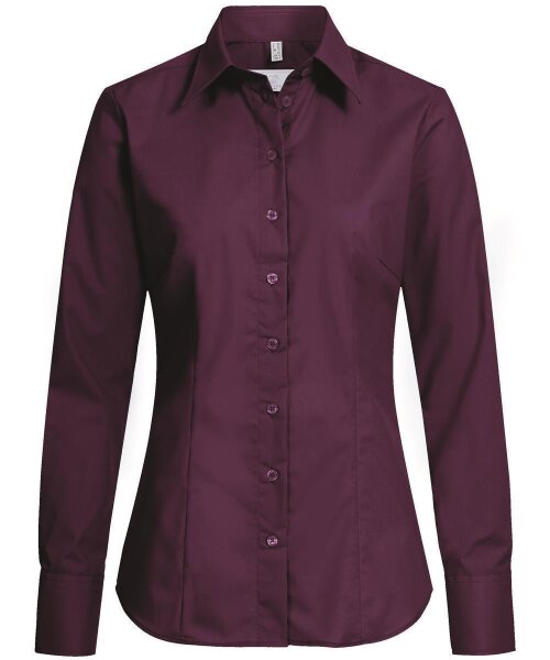 Greiff Damen-Bluse BASIC, Regular Fit, Stretch, easy-care, 6515, Farbe: Brombeere, Größe: 40